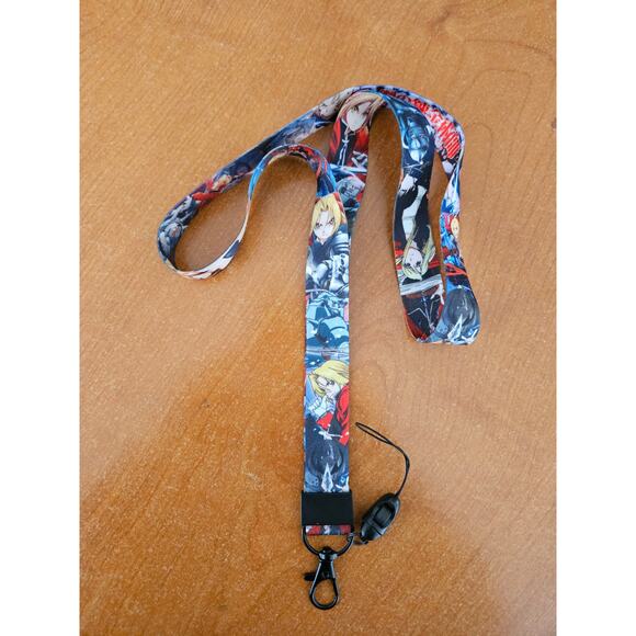 (X2) Best Classic Anime Full Metal Alchemist Brotherhood Lanyard & Metal Clip A - Picture 7 of 7